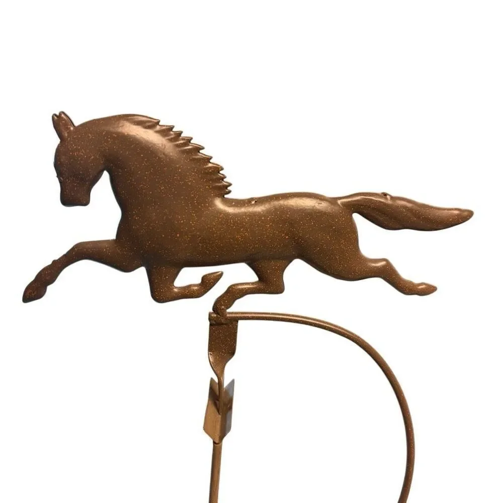Rustic Metal Horse Tabletop Wind Gauge